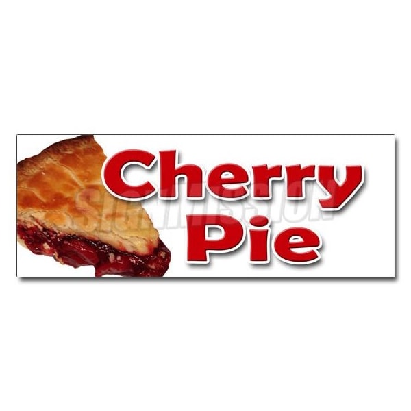 CHERRY PIE DECAL sticker bakery cherries crust sweets pastry filling tart, D-24 Cherry Pie